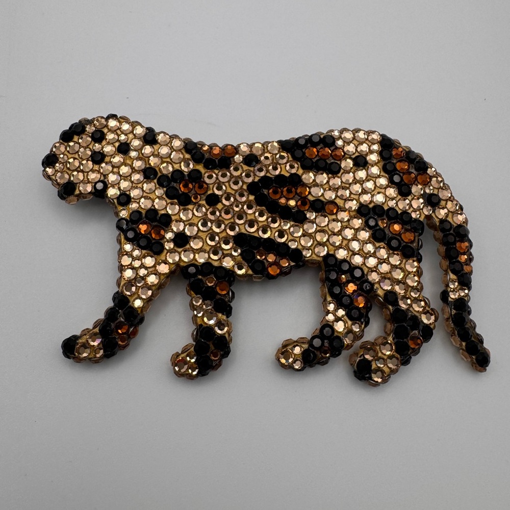 Richard Kerr Signed 1980’s Leopard Brooch